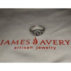 James Avery Spanish swirl ring size 6 in excellent condition Sterling silver